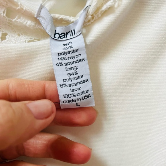 Cute Bar III white stretchy sleeveless dress size large - Picture 4 of 5